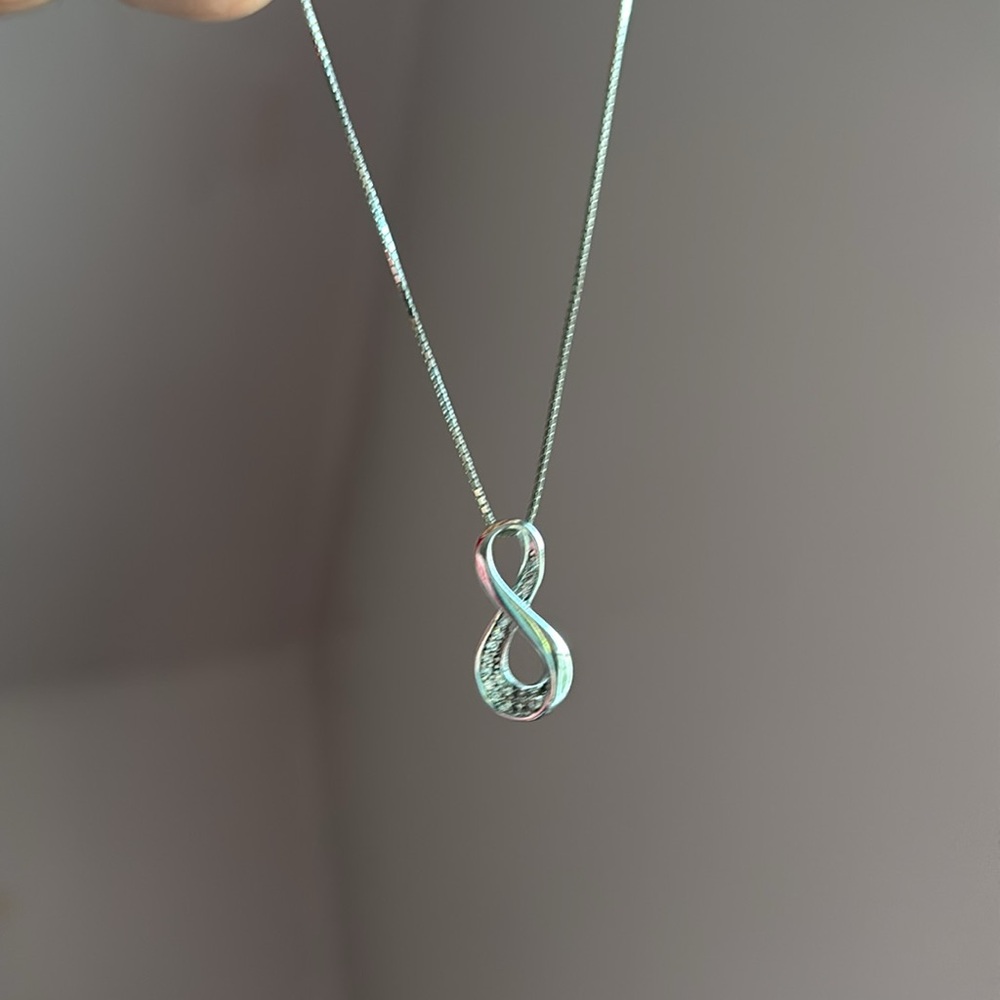 Sterling Silver Infinity Necklace
